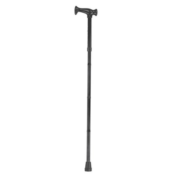 Mabis MABIS 502-1316-0200HS HealthSmart Adjustable Folding Cane with Ergonomic Handle; Black 502-1316-0200HS